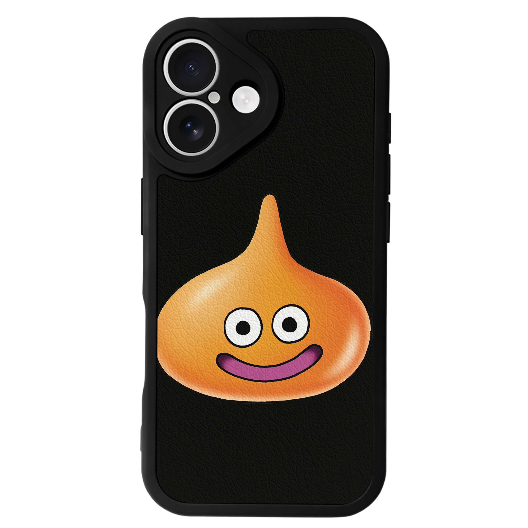（画像用） ドラゴンクエスト Doragon Kuesuto Dragon Quest 【iPhone 16シリーズ対応】シリコンスマホケース（レザー調） 材質：シリコン